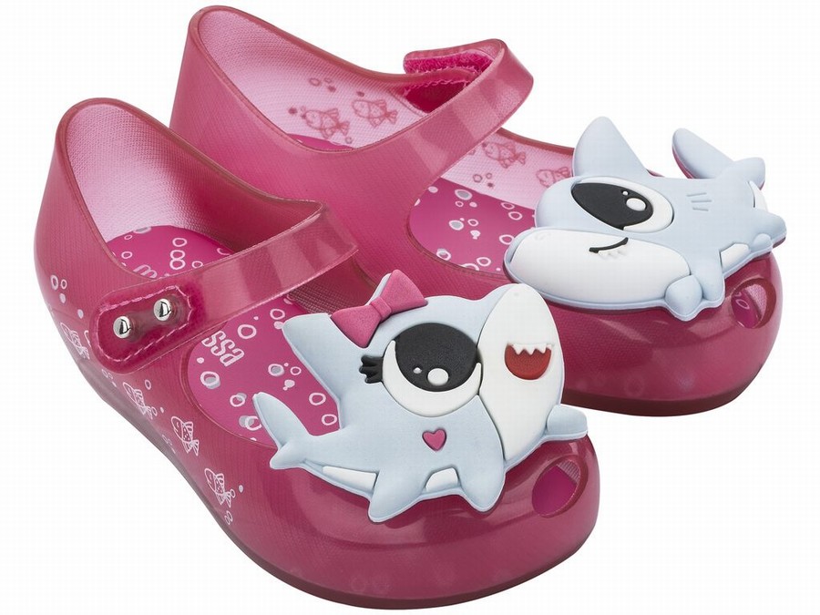Bailarinas Mini Melissa Ultragirl Shark Bright Bebe - Rosas - Argentina BFY-713968